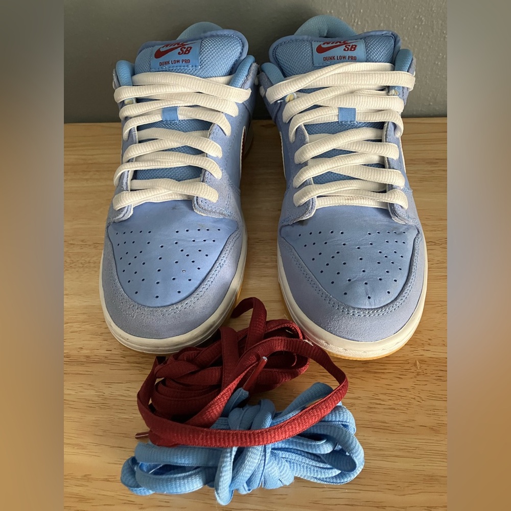 RARE Nike Dunk Low Premium SB Philadelphia Phillies Sneakers Philly Shoes - Picture 2 of 16